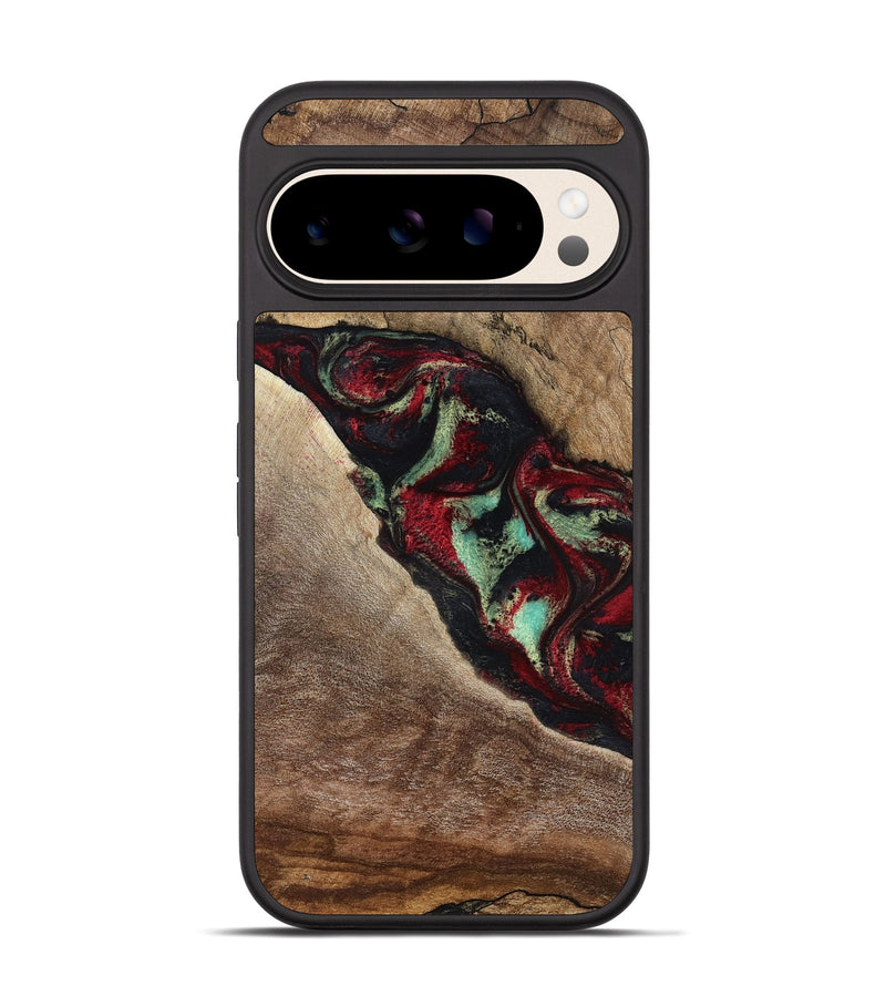 Pixel 10 Wood Phone Case - Michell (Red, 818476)