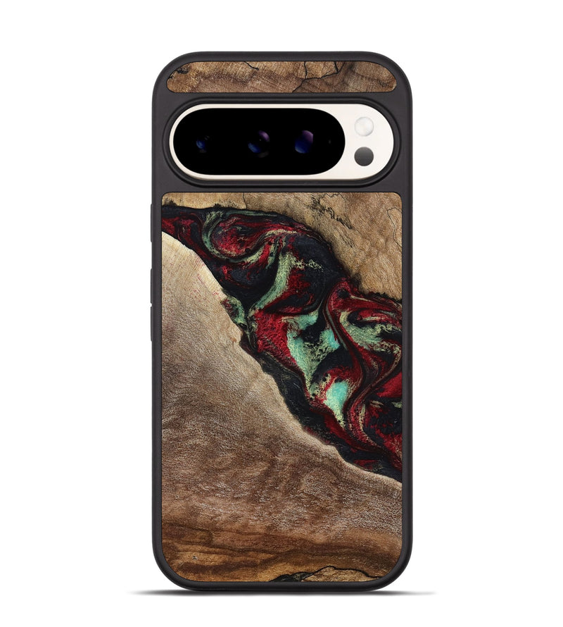 Pixel 9 Pro Wood Phone Case - Michell (Red, 818476)