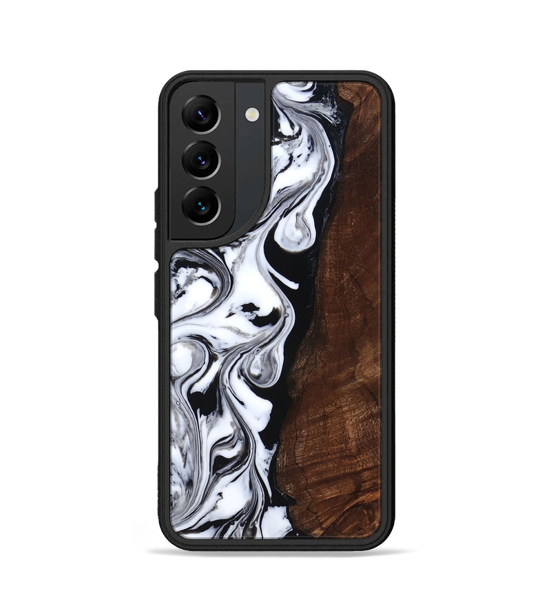 Galaxy S22 Wood Phone Case - Blair (Black & White, 818477)