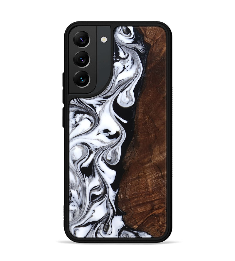 Galaxy S22 Plus Wood Phone Case - Blair (Black & White, 818477)