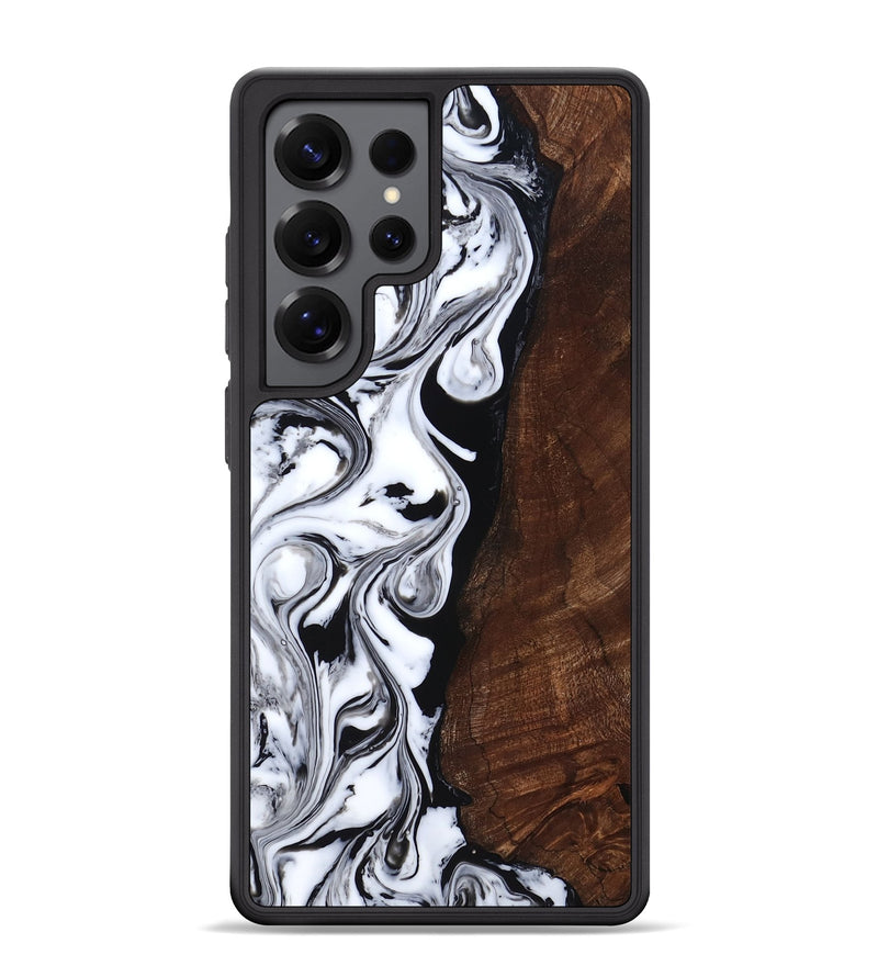 Galaxy S25 Ultra Wood Phone Case - Blair (Black & White, 818477)