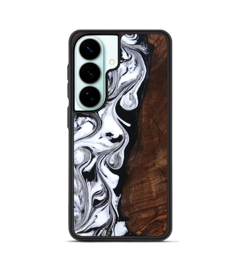 Galaxy S26 Wood Phone Case - Blair (Black & White, 818477)