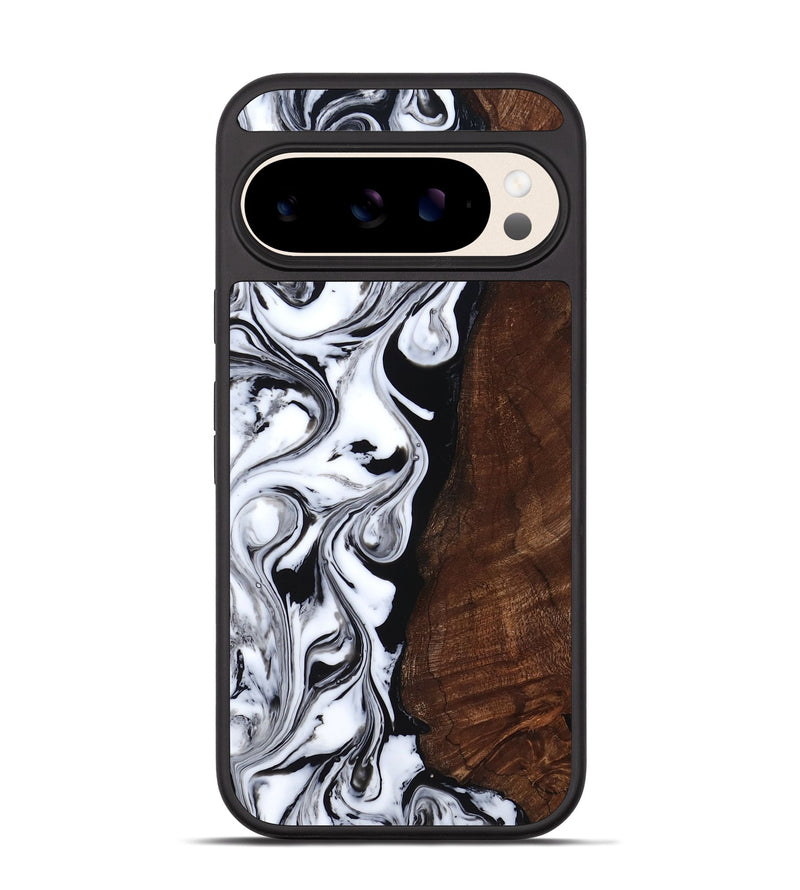 Pixel 10 Wood Phone Case - Blair (Black & White, 818477)