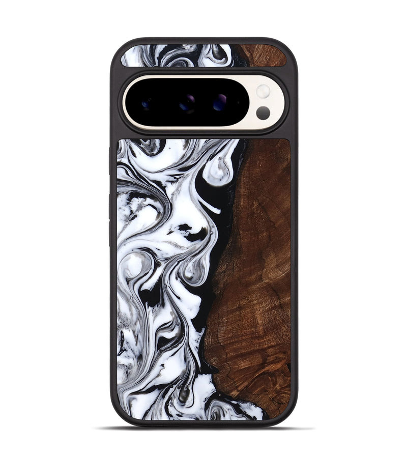 Pixel 9 Pro Wood Phone Case - Blair (Black & White, 818477)