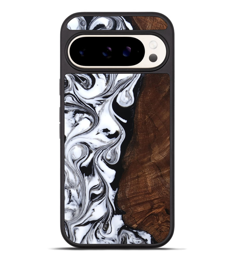 Pixel 9 Pro XL Wood Phone Case - Blair (Black & White, 818477)