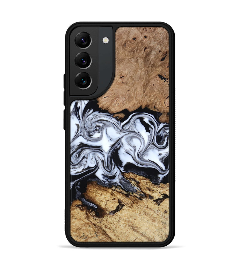 Galaxy S22 Plus Wood Phone Case - Aditya (Black & White, 818478)