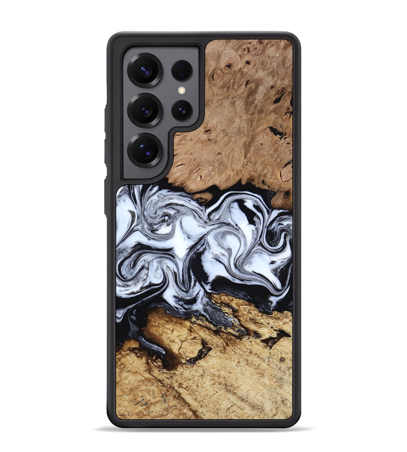 Galaxy S25 Ultra Wood Phone Case - Aditya (Black & White, 818478)