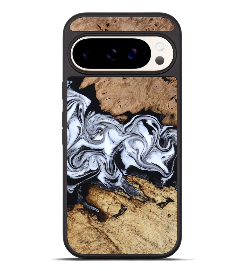 Pixel 9 Pro XL Wood Phone Case - Aditya (Black & White, 818478)