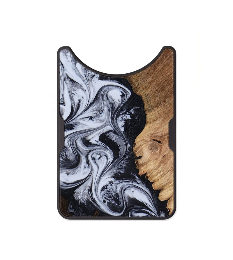 Alloy Wood Wallet - Myrtis (Black & White, 818479)