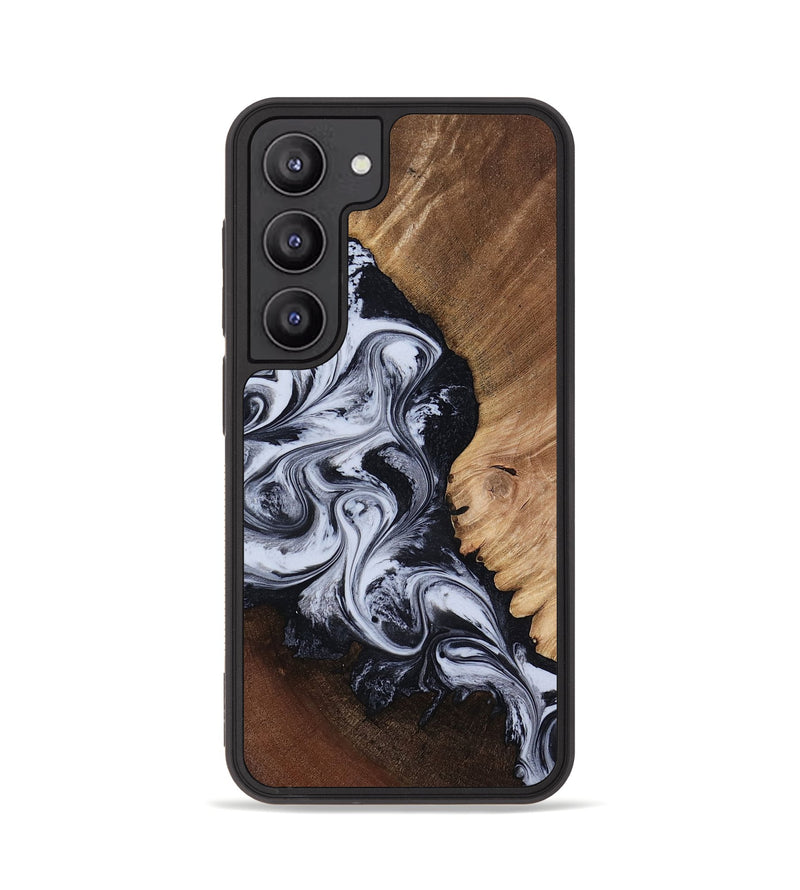 Galaxy S23 Wood Phone Case - Myrtis (Black & White, 818479)