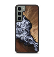 Galaxy S23 Plus Wood Phone Case - Myrtis (Black & White, 818479)
