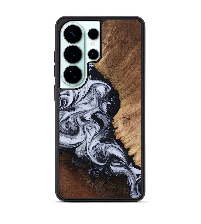 Galaxy S26 Ultra Wood Phone Case - Myrtis (Black & White, 818479)