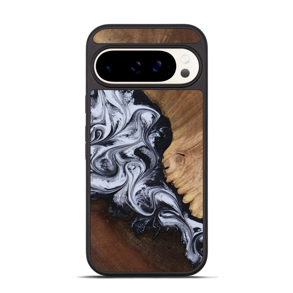 Pixel 9 Wood Phone Case - Myrtis (Black & White, 818479)