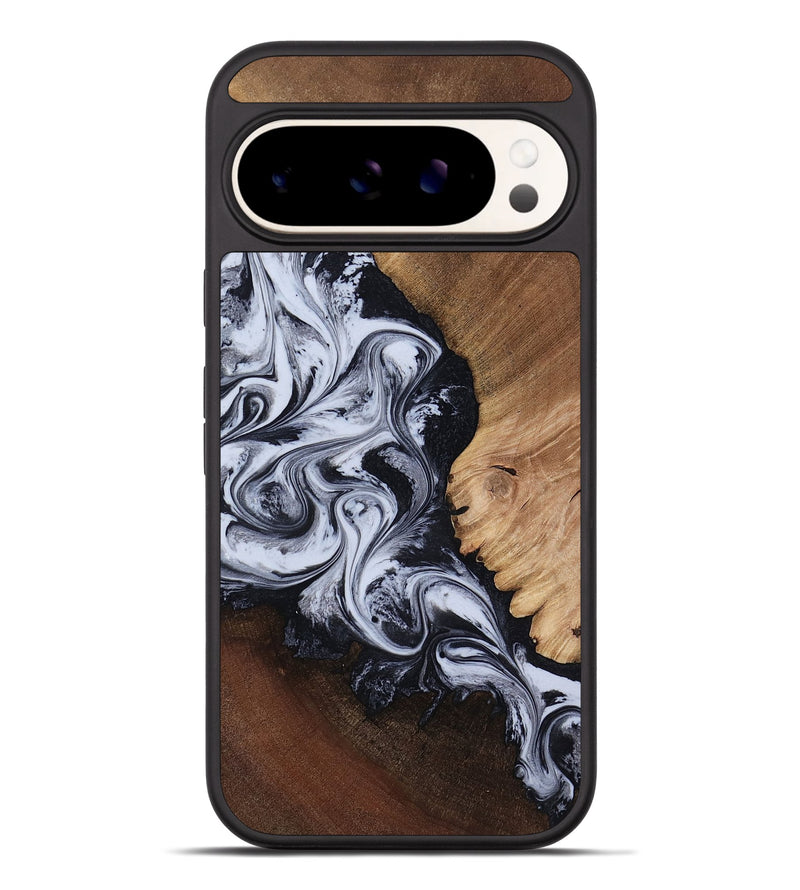Pixel 9 Pro XL Wood Phone Case - Myrtis (Black & White, 818479)