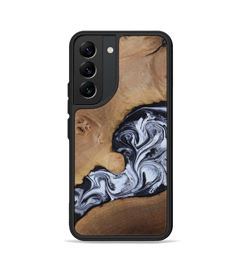 Galaxy S22 Wood Phone Case - Zana (Black & White, 818480)