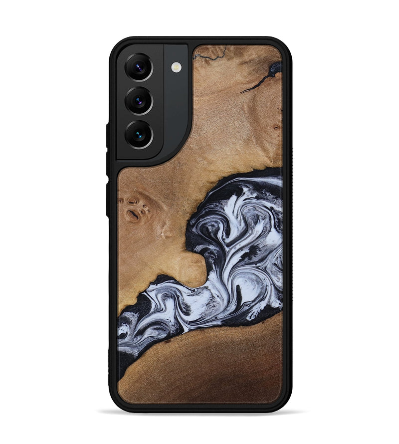 Galaxy S22 Plus Wood Phone Case - Zana (Black & White, 818480)