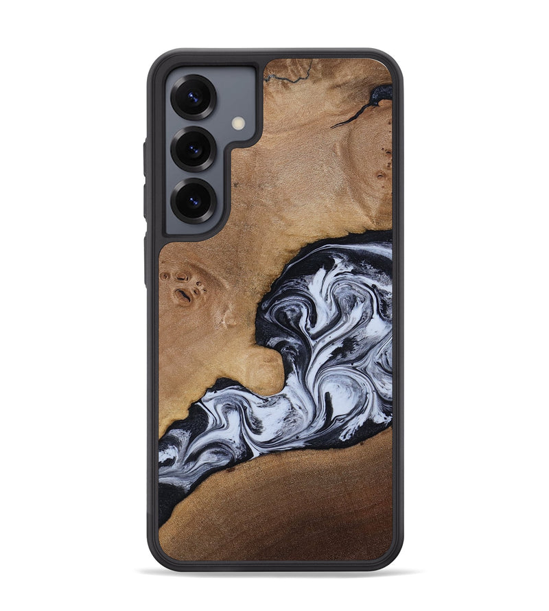 Galaxy S25 Plus Wood Phone Case - Zana (Black & White, 818480)
