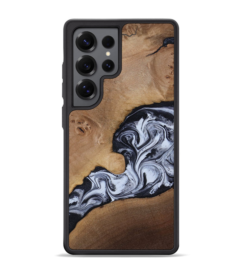Galaxy S25 Ultra Wood Phone Case - Zana (Black & White, 818480)