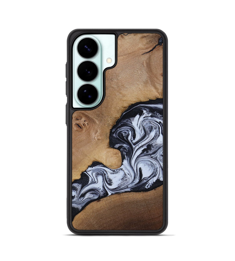 Galaxy S26 Wood Phone Case - Zana (Black & White, 818480)