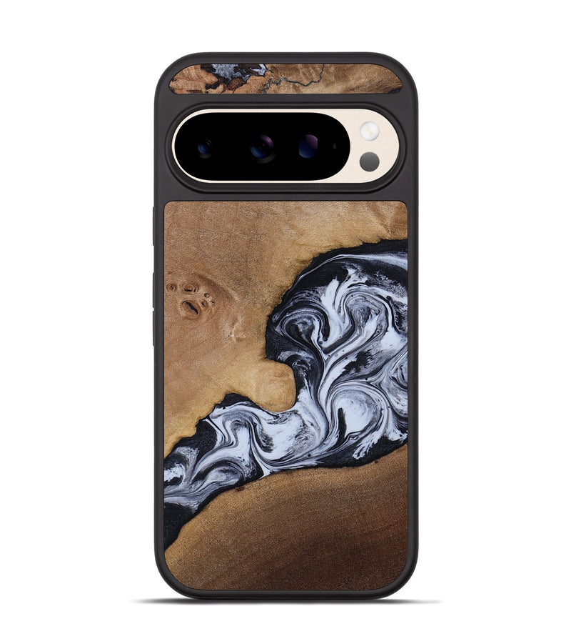 Pixel 10 Wood Phone Case - Zana (Black & White, 818480)
