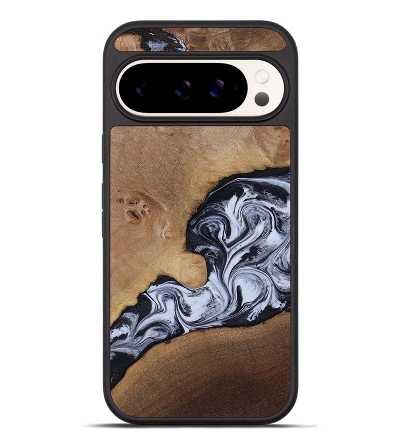 Pixel 9 Pro XL Wood Phone Case - Zana (Black & White, 818480)