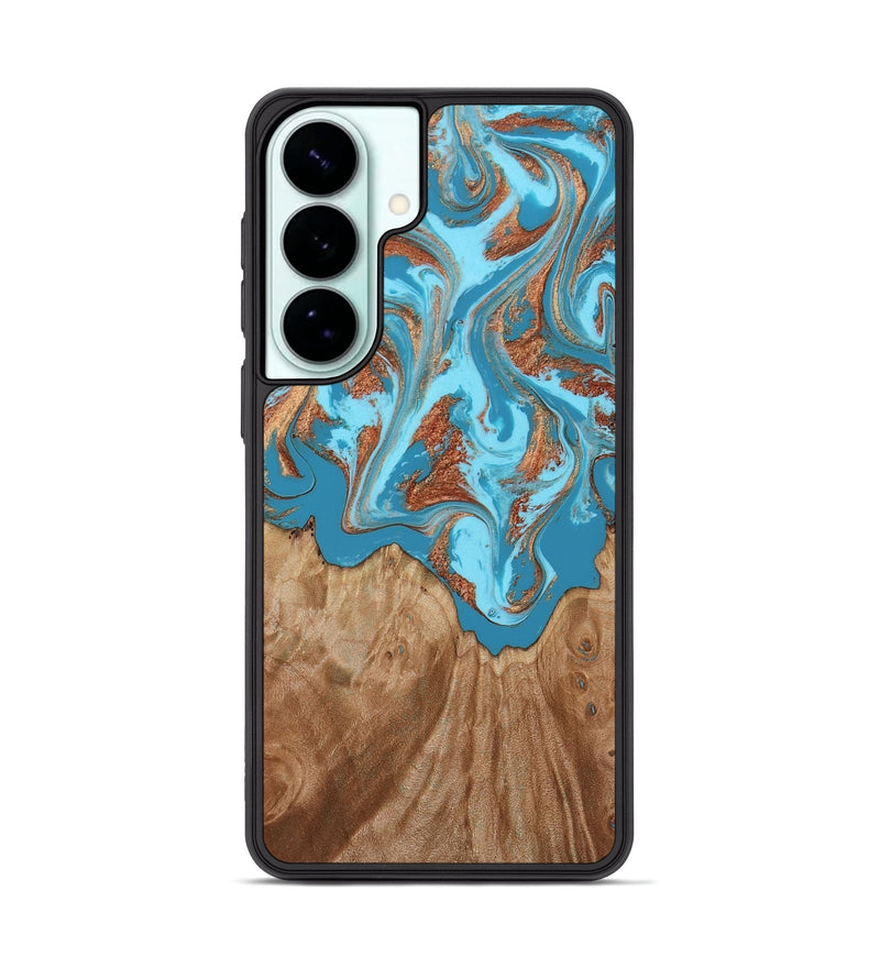 Galaxy S26 Plus Wood Phone Case - Dora (Teal & Gold, 818483)