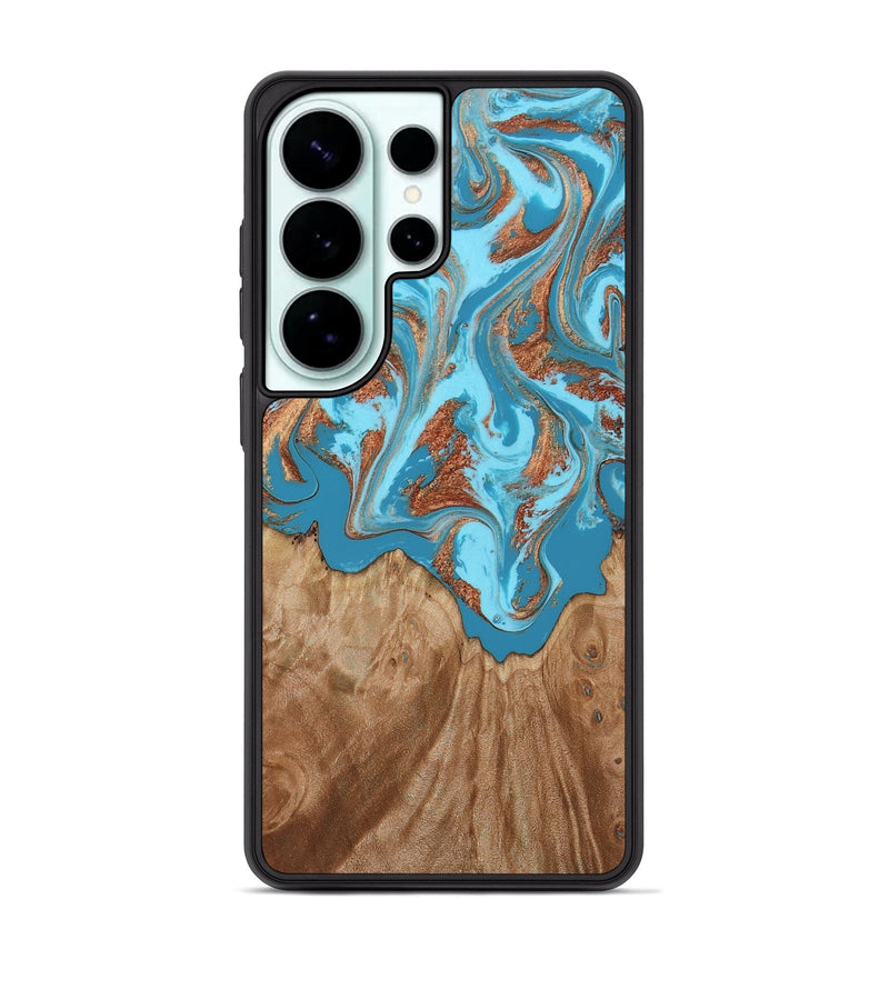 Galaxy S26 Ultra Wood Phone Case - Dora (Teal & Gold, 818483)