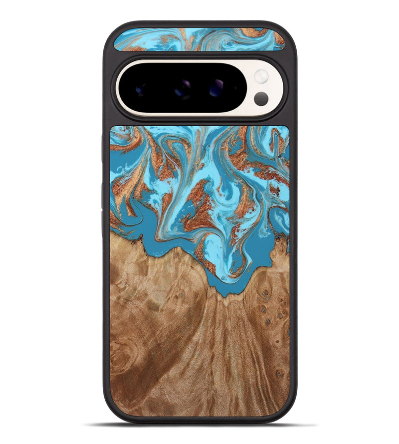 Pixel 9 Pro XL Wood Phone Case - Dora (Teal & Gold, 818483)