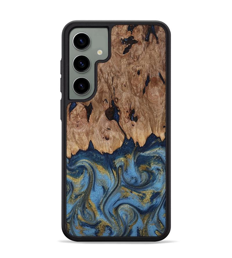 Galaxy S24 Plus Wood Phone Case - Zakai (Teal & Gold, 818487)