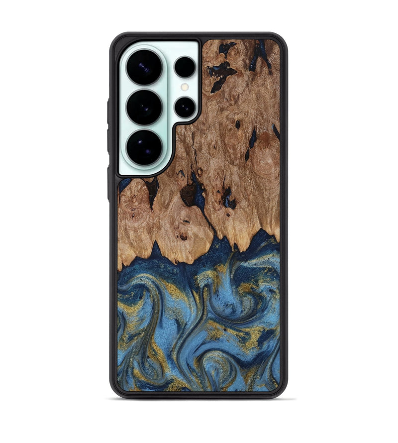 Galaxy S26 Ultra Wood Phone Case - Zakai (Teal & Gold, 818487)
