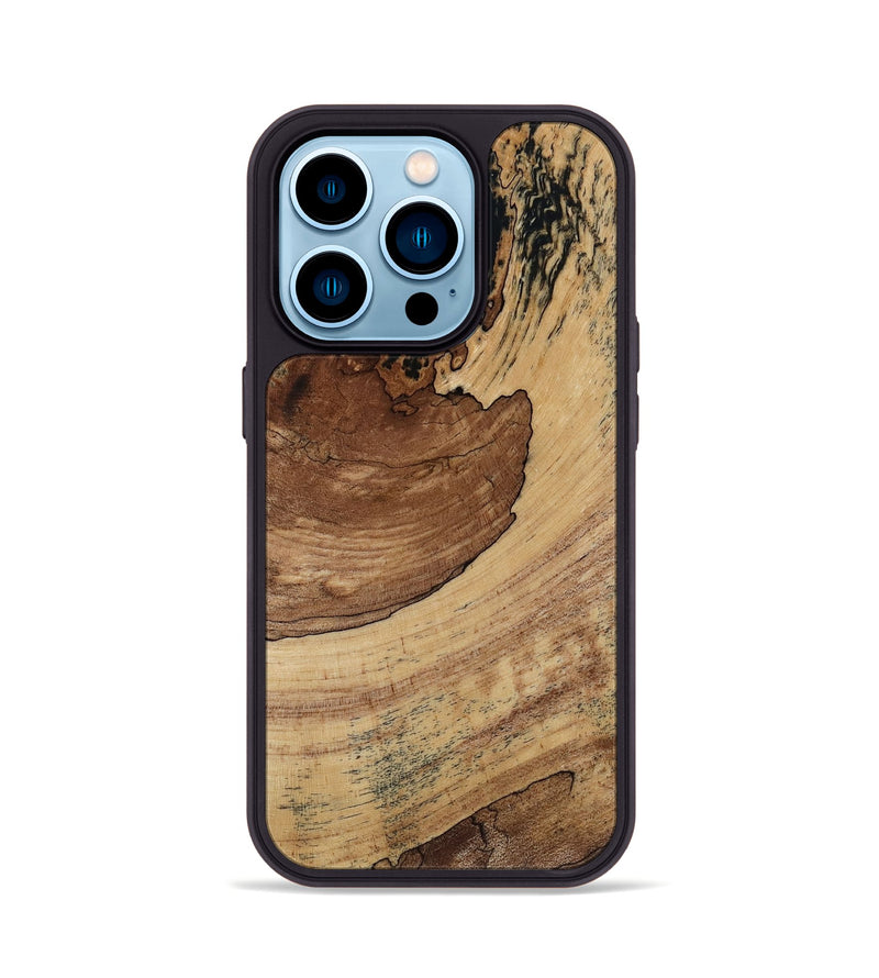 iPhone 14 Pro Wood Phone Case - Judah (Wood Burl, 818489)