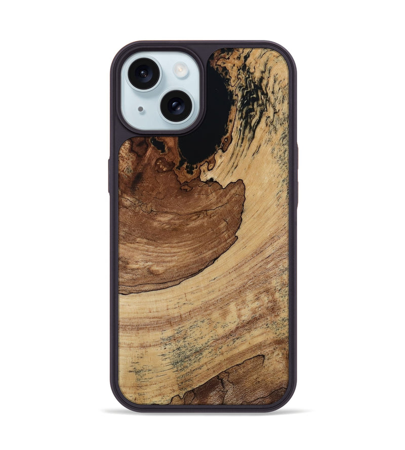 iPhone 15 Wood Phone Case - Judah (Wood Burl, 818489)