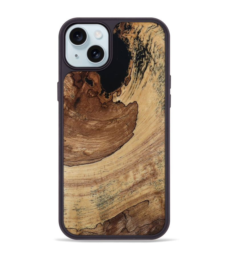 iPhone 15 Plus Wood Phone Case - Judah (Wood Burl, 818489)