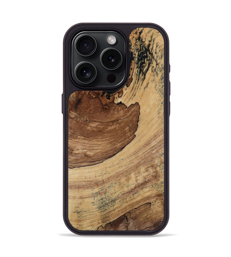 iPhone 15 Pro Wood Phone Case - Judah (Wood Burl, 818489)