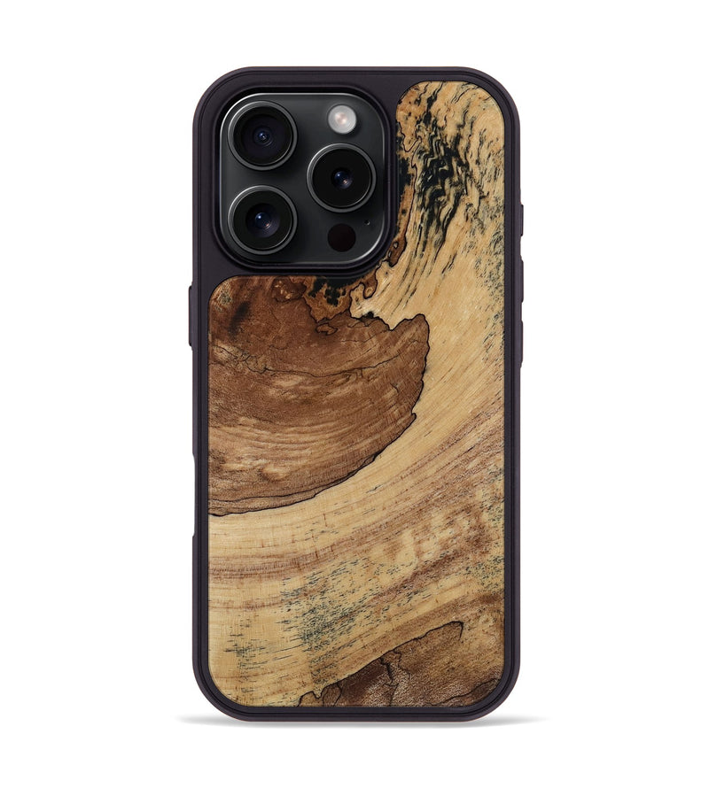iPhone 16 Pro Wood Phone Case - Judah (Wood Burl, 818489)
