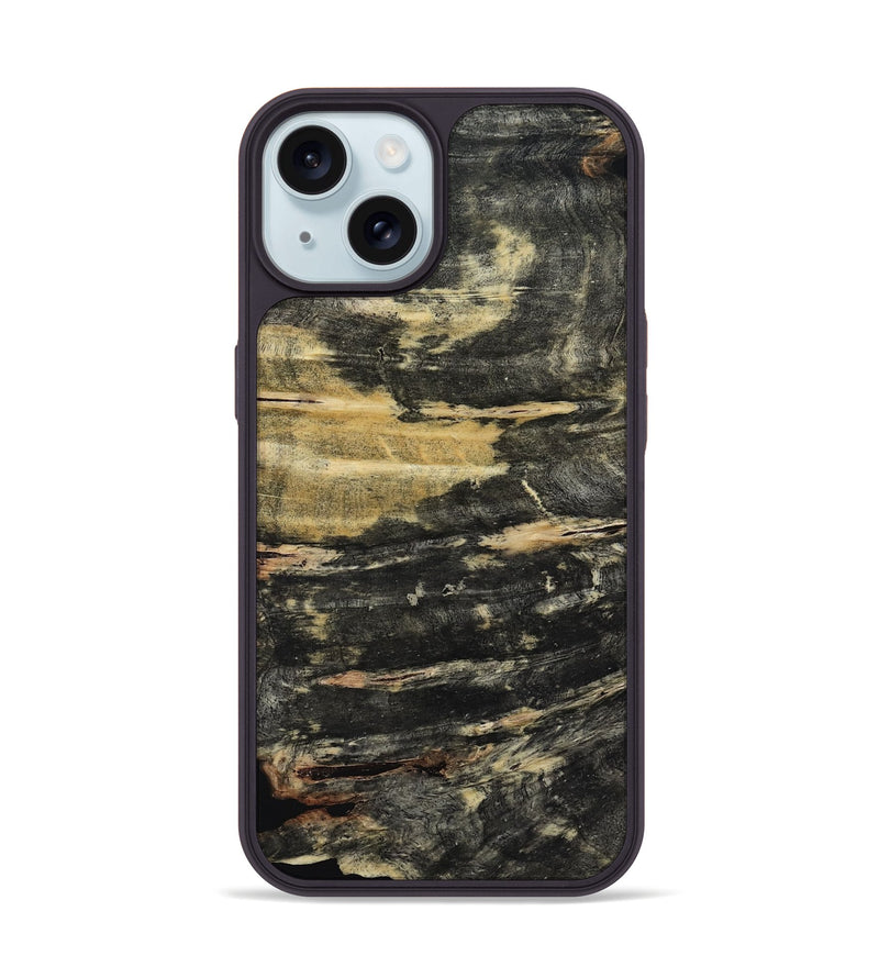 iPhone 15 Wood Phone Case - Elliana (Wood Burl, 818493)