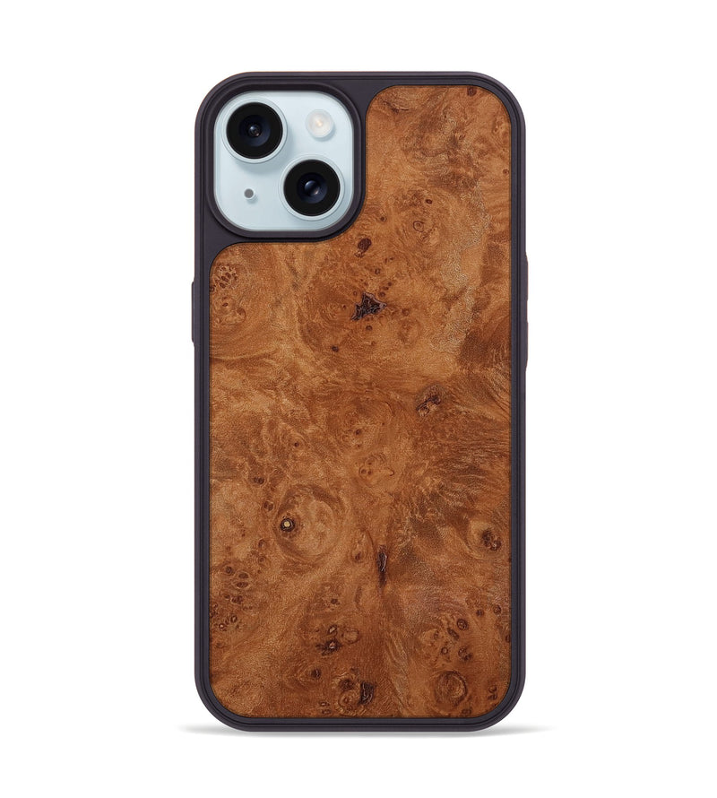 iPhone 15 Wood Phone Case - Mabelle (Wood Burl, 818494)