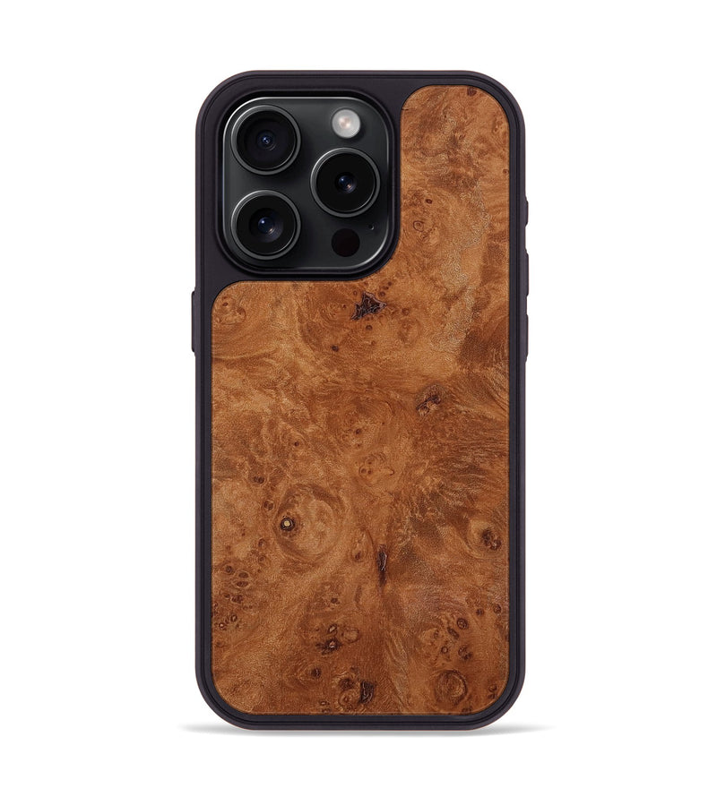 iPhone 15 Pro Wood Phone Case - Mabelle (Wood Burl, 818494)