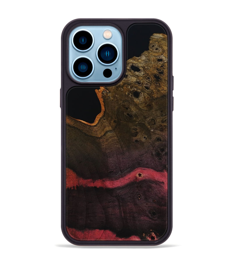 iPhone 14 Pro Max Wood Phone Case - Josue (Wood Burl, 818495)