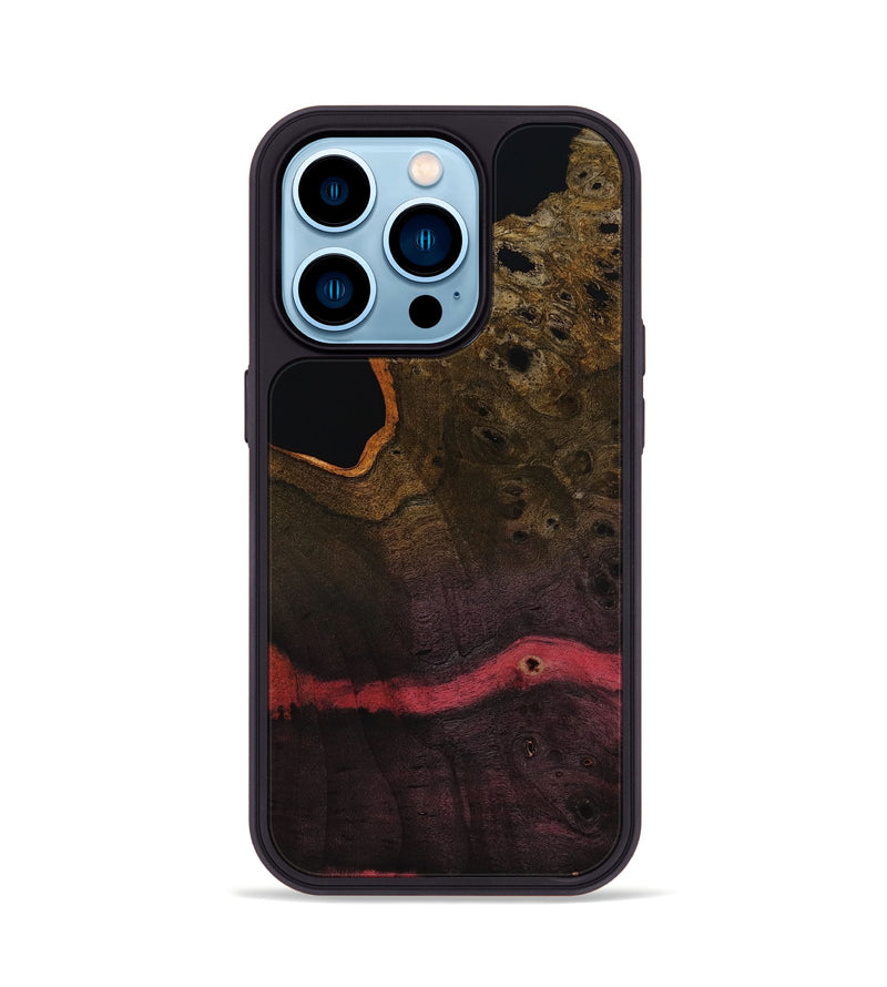 iPhone 14 Pro Wood Phone Case - Josue (Wood Burl, 818495)