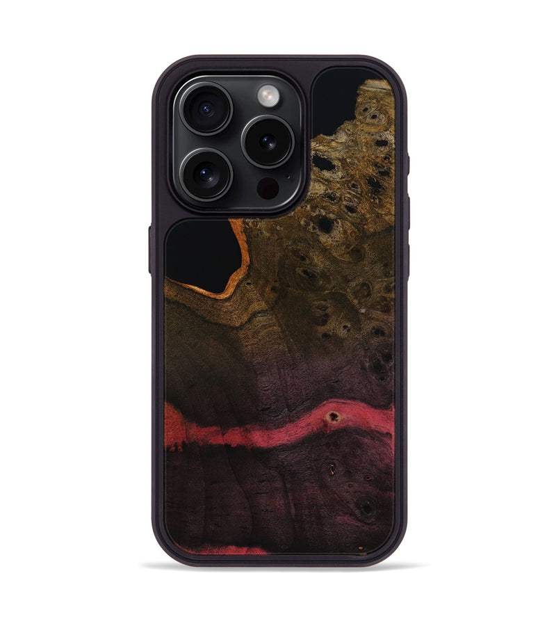 iPhone 15 Pro Wood Phone Case - Josue (Wood Burl, 818495)