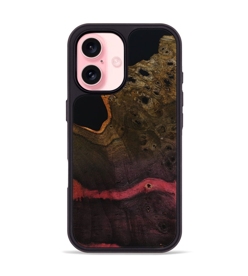 iPhone 16 Wood Phone Case - Josue (Wood Burl, 818495)