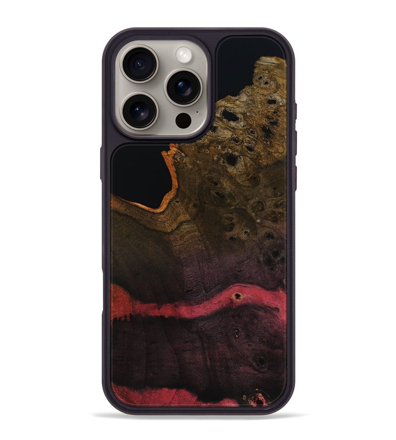 iPhone 16 Pro Max Wood Phone Case - Josue (Wood Burl, 818495)