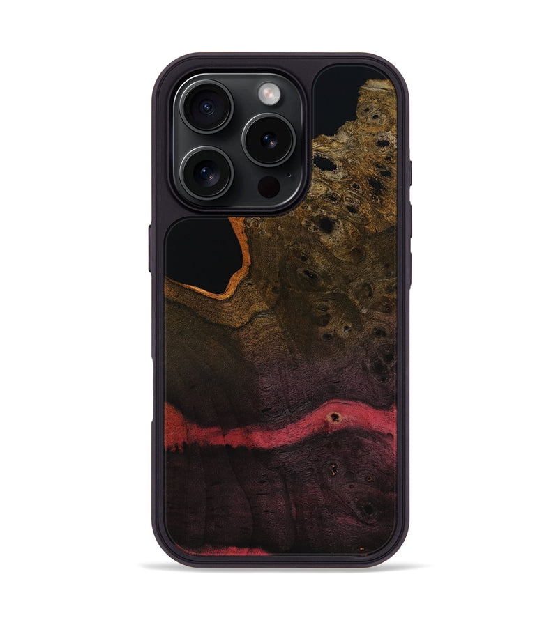 iPhone 16 Pro Wood Phone Case - Josue (Wood Burl, 818495)