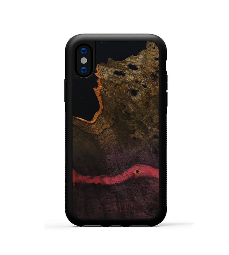 iPhone Xs Wood Phone Case - Josue (Wood Burl, 818495)