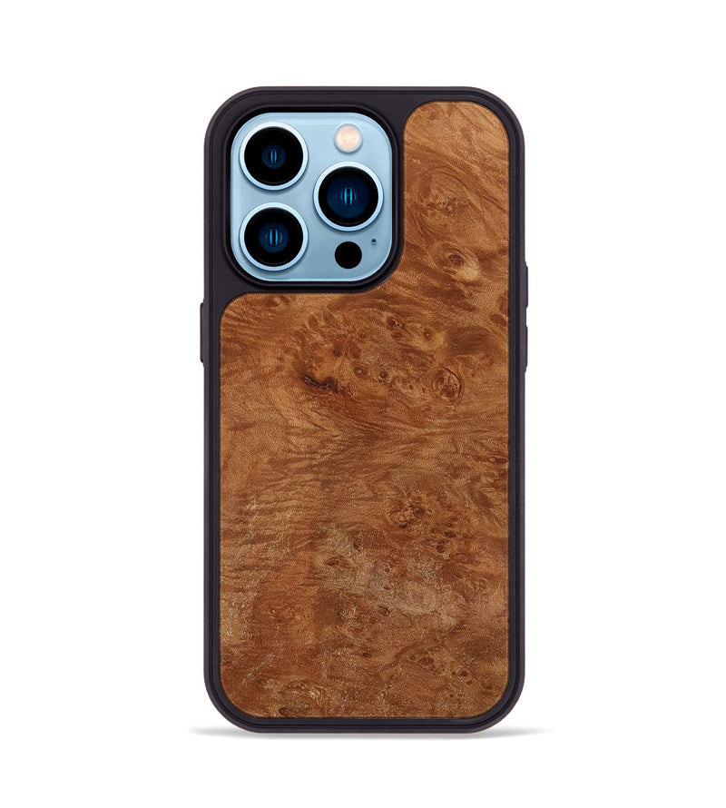 iPhone 14 Pro Wood Phone Case - Yadira (Wood Burl, 818496)
