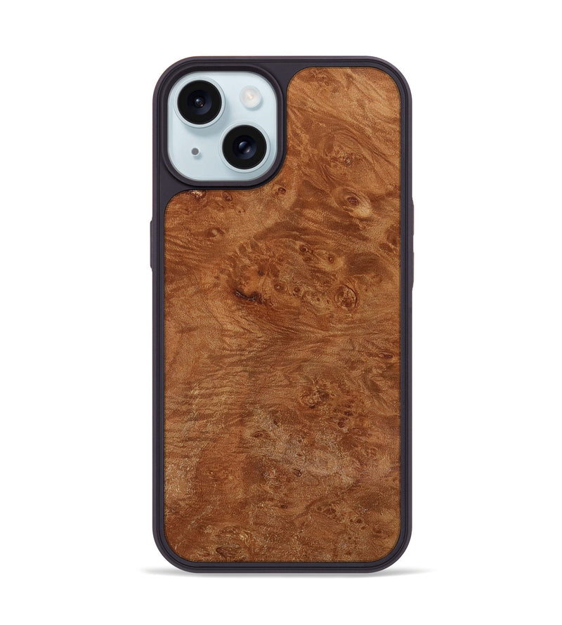 iPhone 15 Wood Phone Case - Yadira (Wood Burl, 818496)