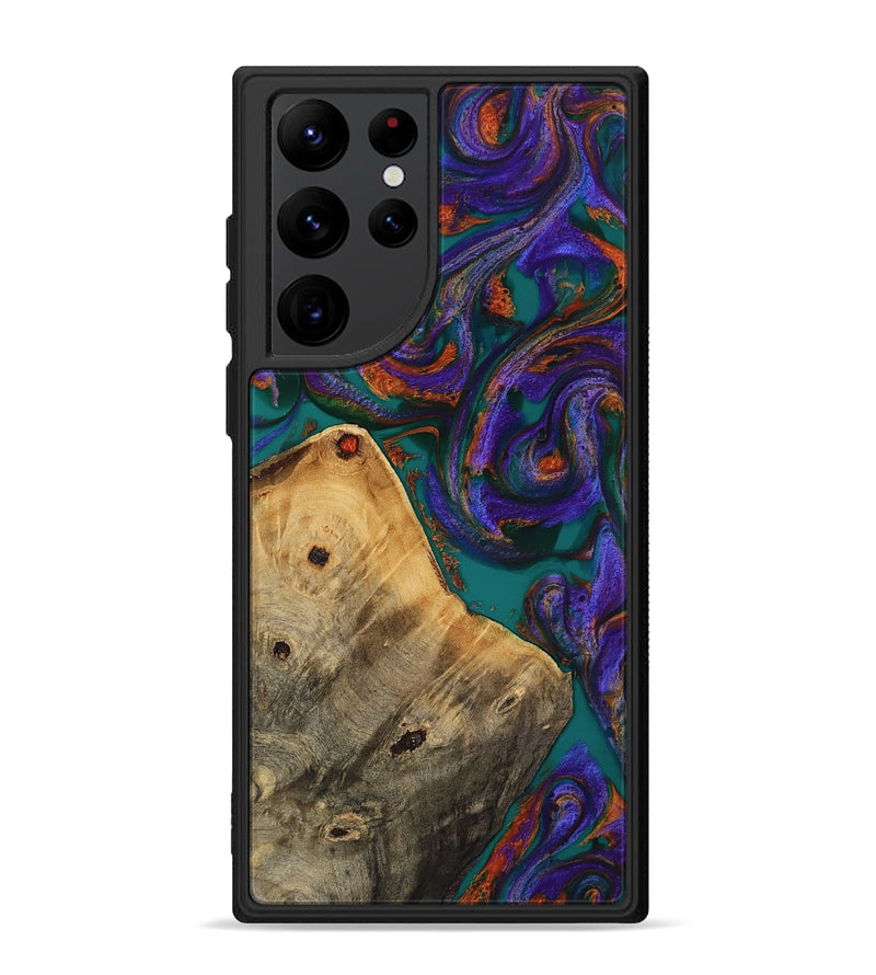 Galaxy S22 Ultra Wood Phone Case - Erick (Purple, 818499)
