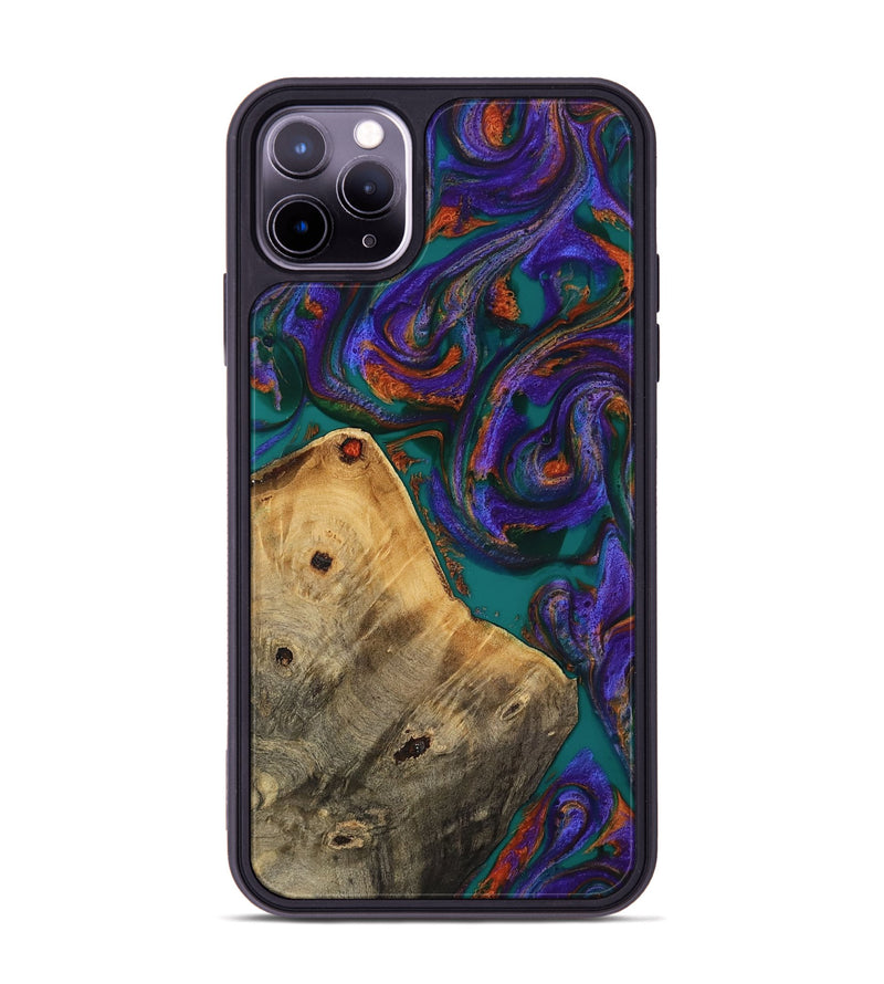iPhone 11 Pro Max Wood Phone Case - Erick (Purple, 818499)