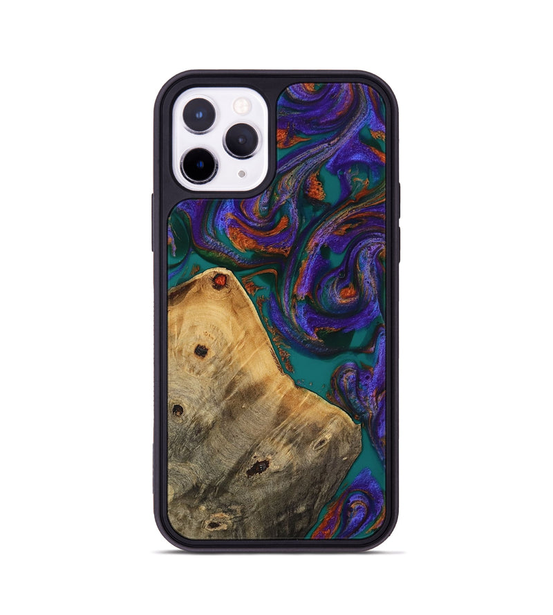 iPhone 11 Pro Wood Phone Case - Erick (Purple, 818499)